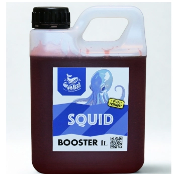 booster atraktor sqiud z kałamarnicami na białym tle